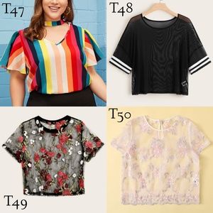 3/4 PLUS TOPS LOOKBOOK